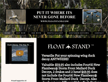 Tablet Screenshot of floatstand.com